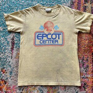 Vintage EPCOT Center Graphic T-Shirt – Faded Disney World Retro Park Tee | Disne